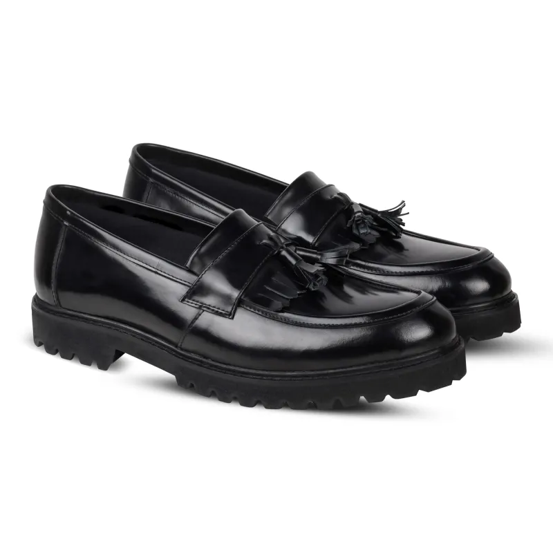 Sam Tassel Black (Men) made by Nappa Milano