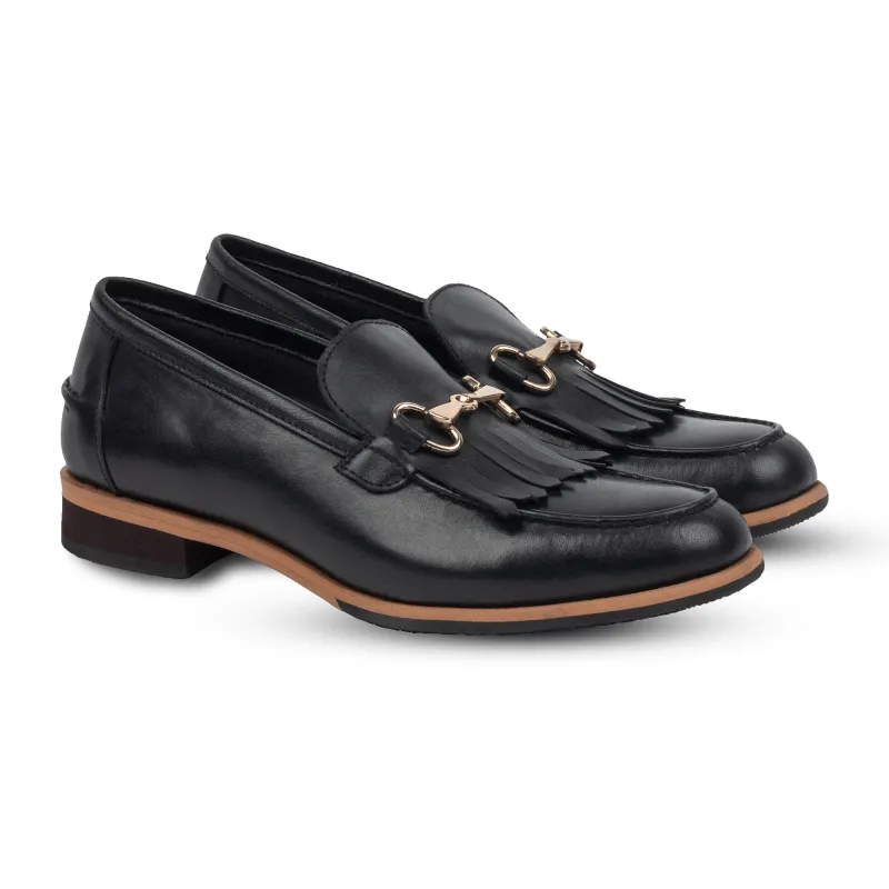 Gilly Fringe Black Women made by Nappa Milano
