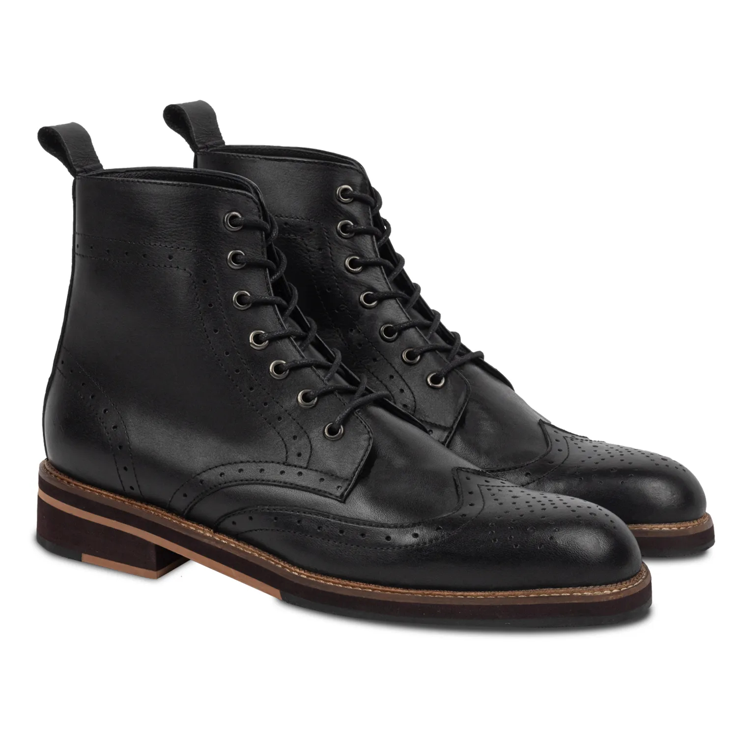 Neo Brogues Boots Black sold by Nappa Milano