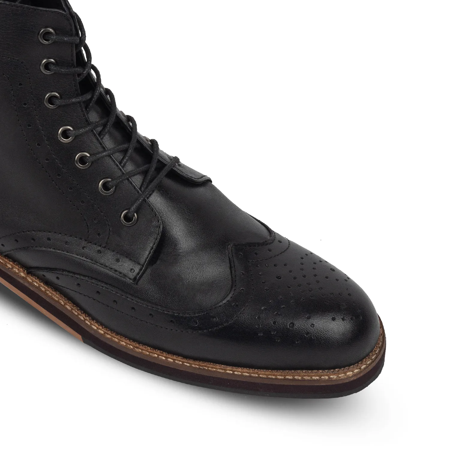 Neo Brogues Boots Black sold by Nappa Milano product image thumbnail 4