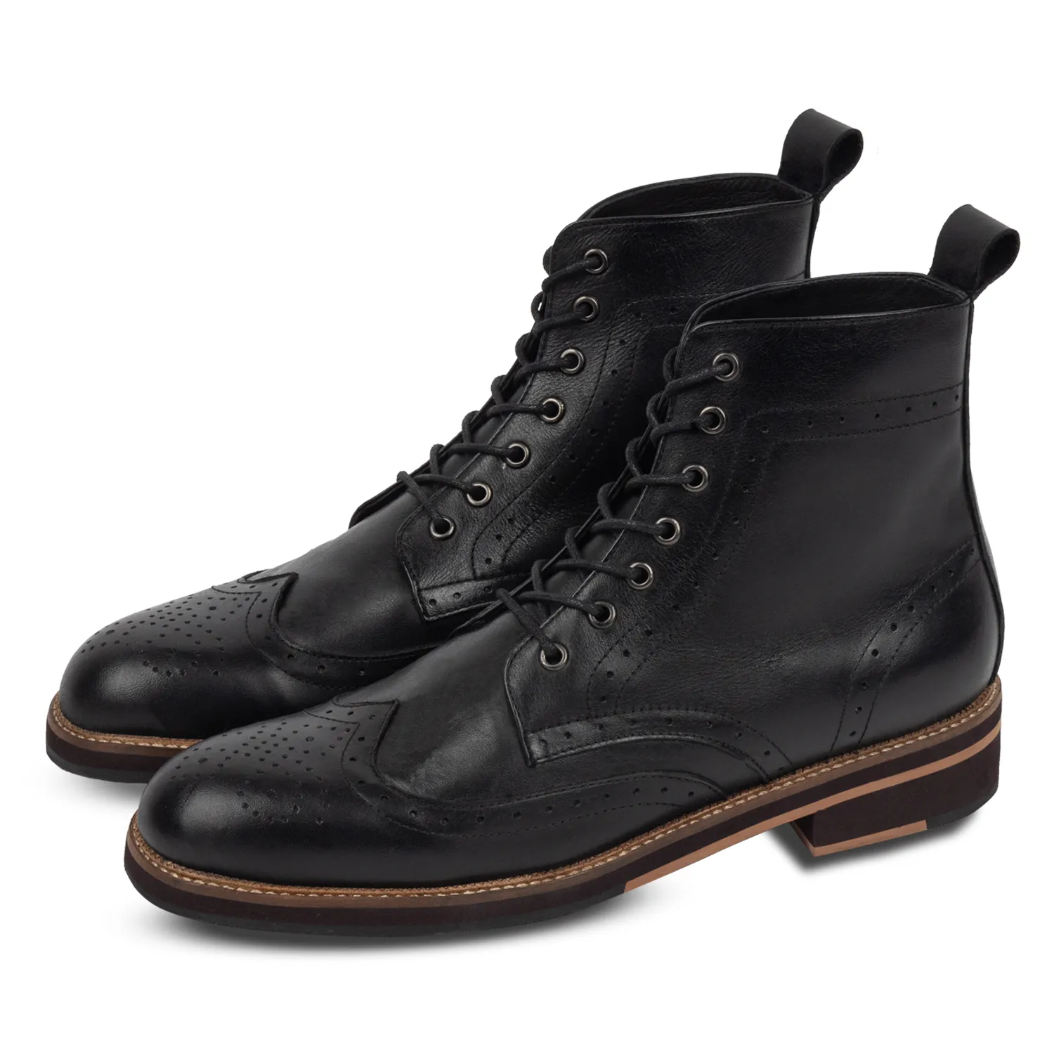 Neo Brogues Boots Black sold by Nappa Milano product image thumbnail 2