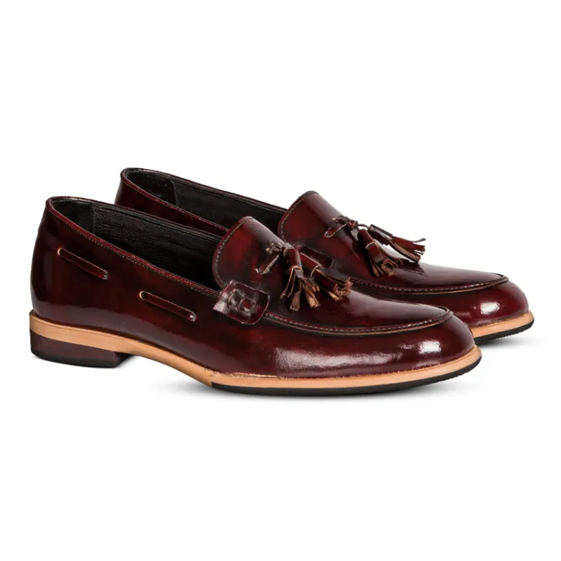 Gilly Tassel Maroon Women made by Nappa Milano
