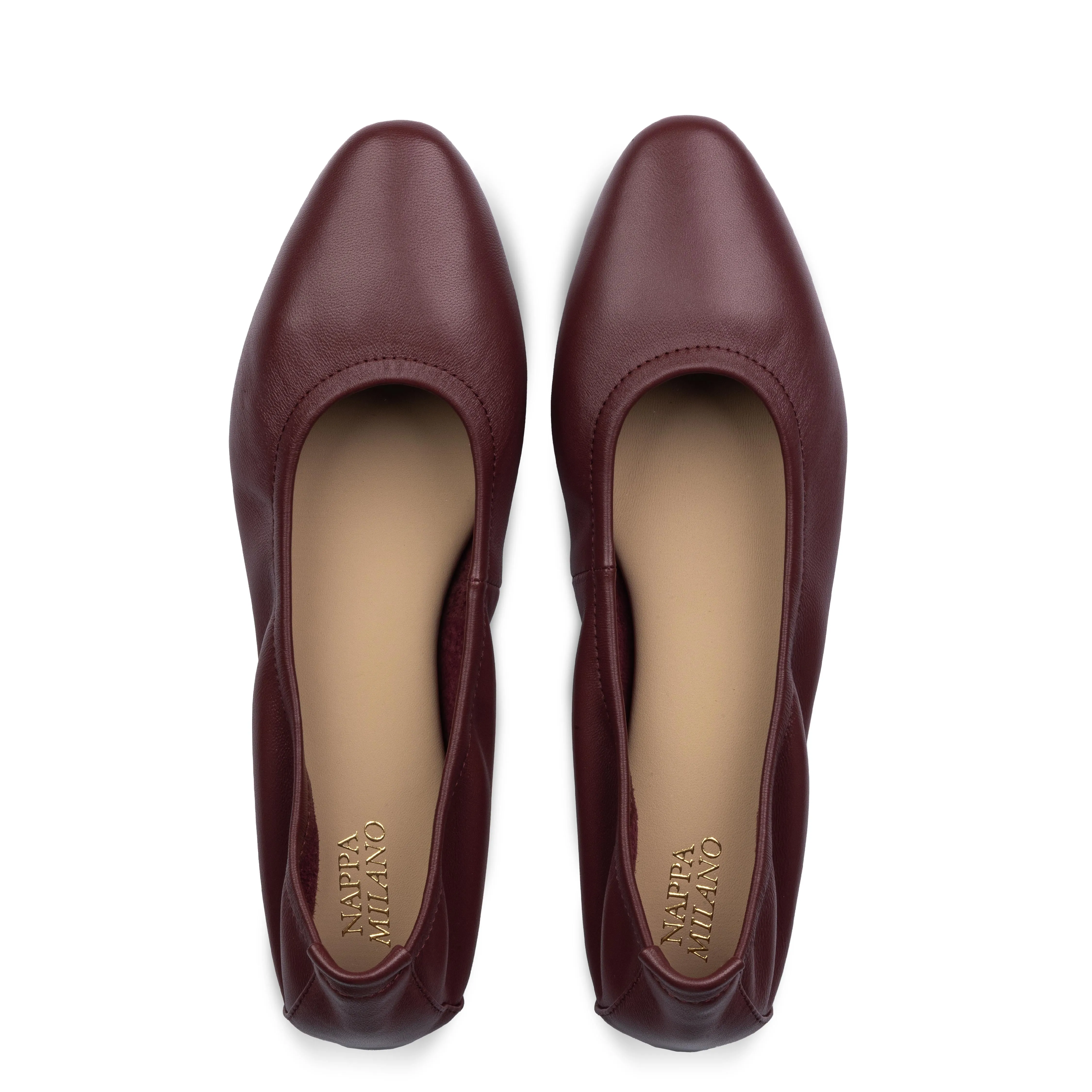 Lacy Classic Flats Maroon sold by Nappa Milano product image thumbnail 5