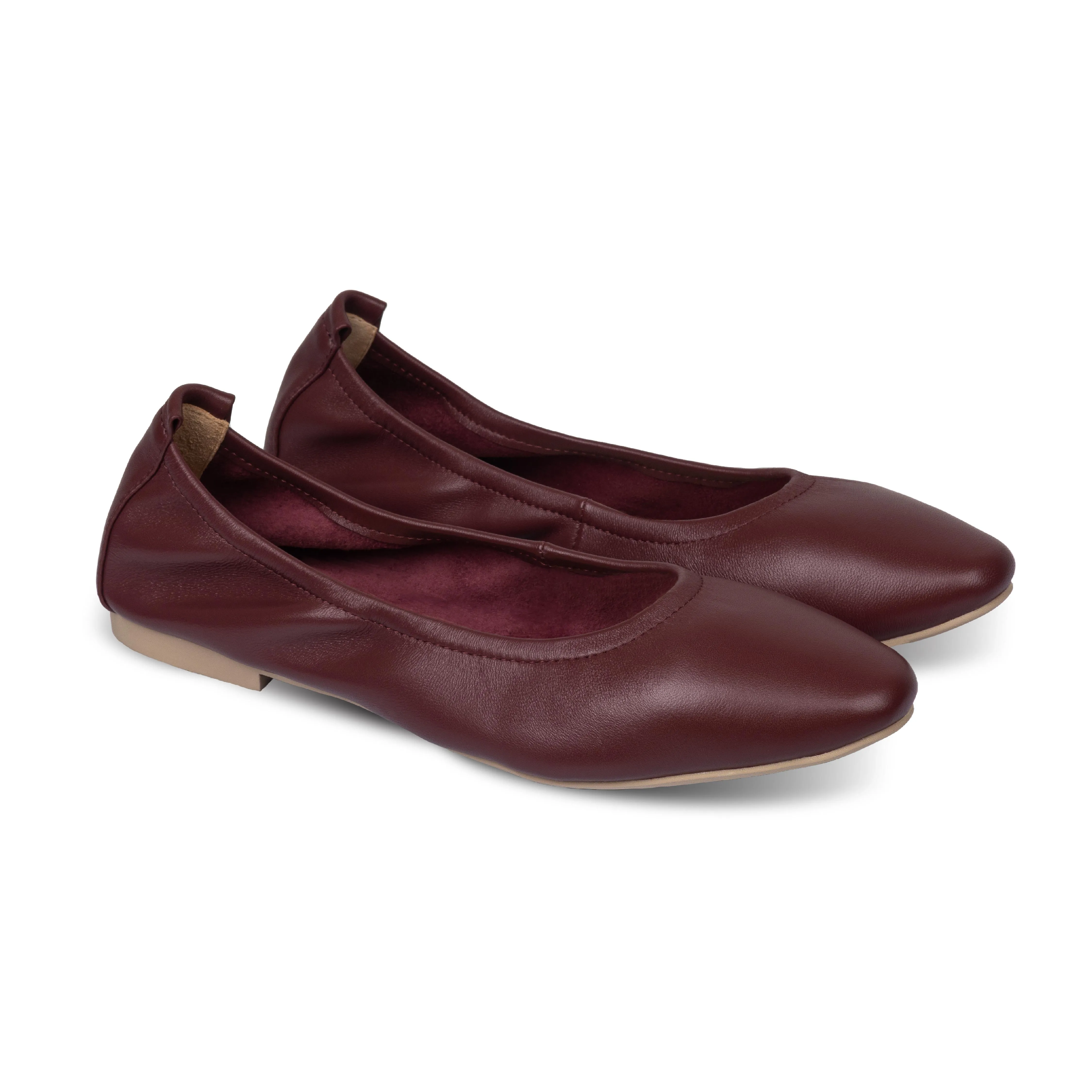 Lacy Classic Flats Maroon sold by Nappa Milano