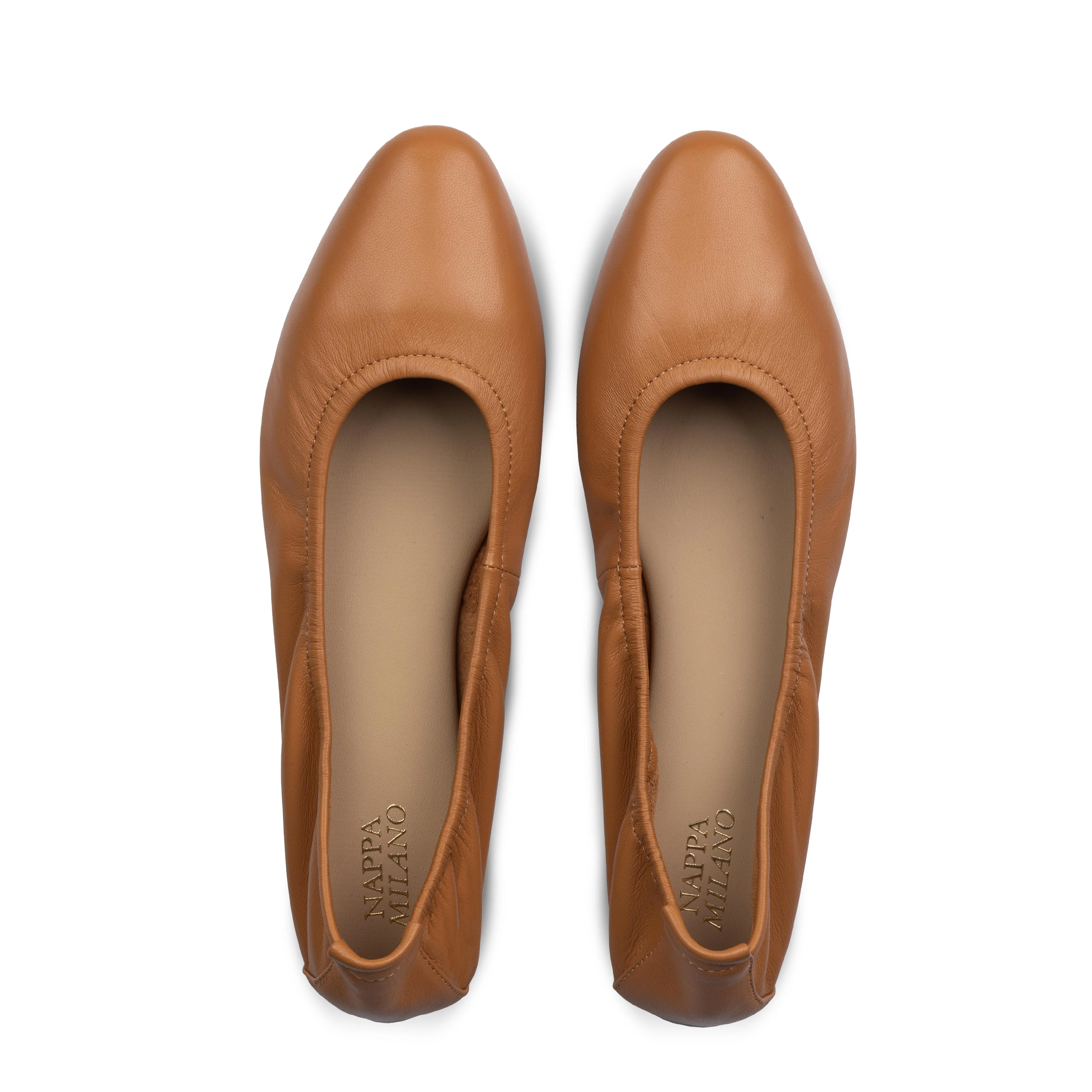 Lacy Classic Flats Tan sold by Nappa Milano product image thumbnail 5
