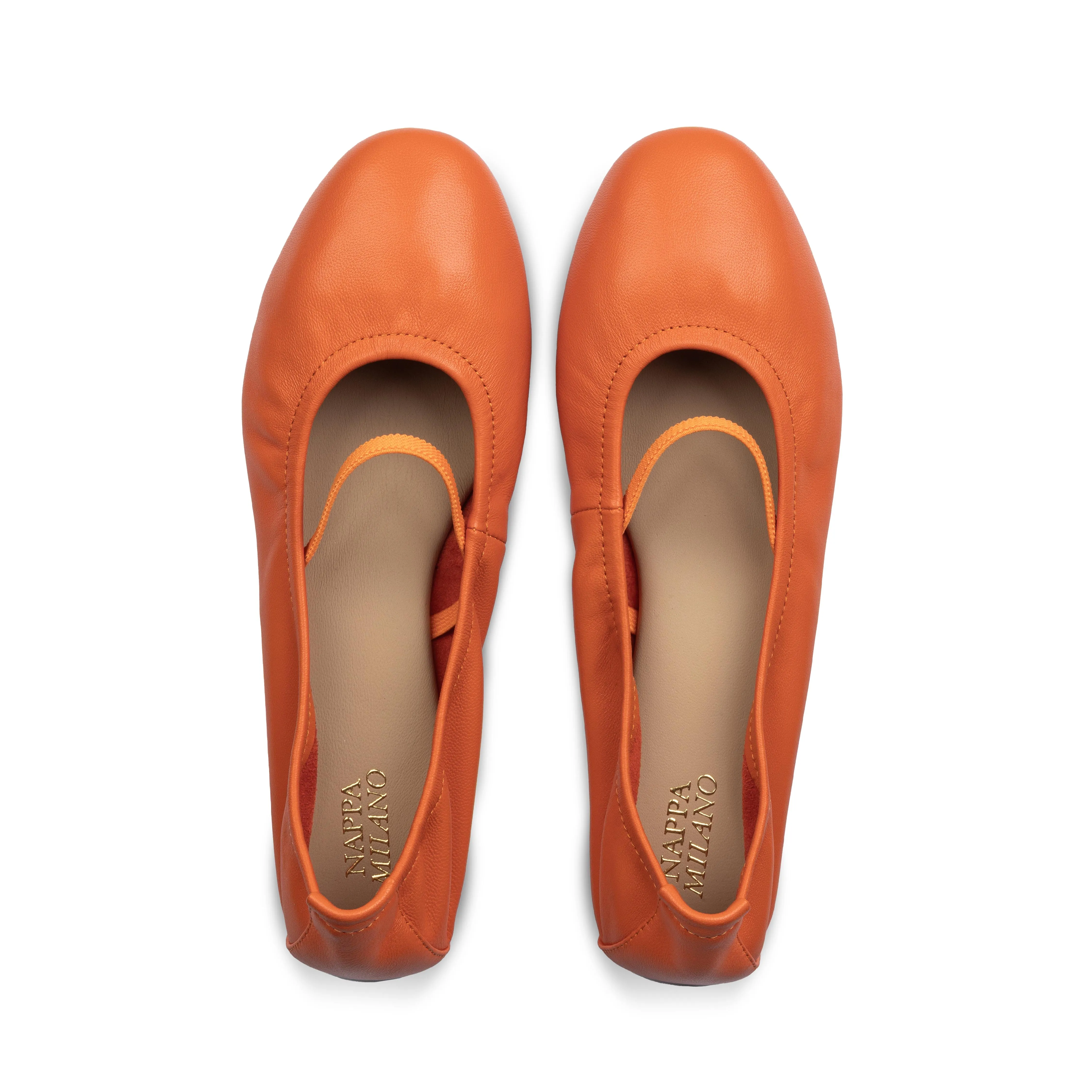 Lacy Ballet Flats Orange sold by Nappa Milano product image thumbnail 5