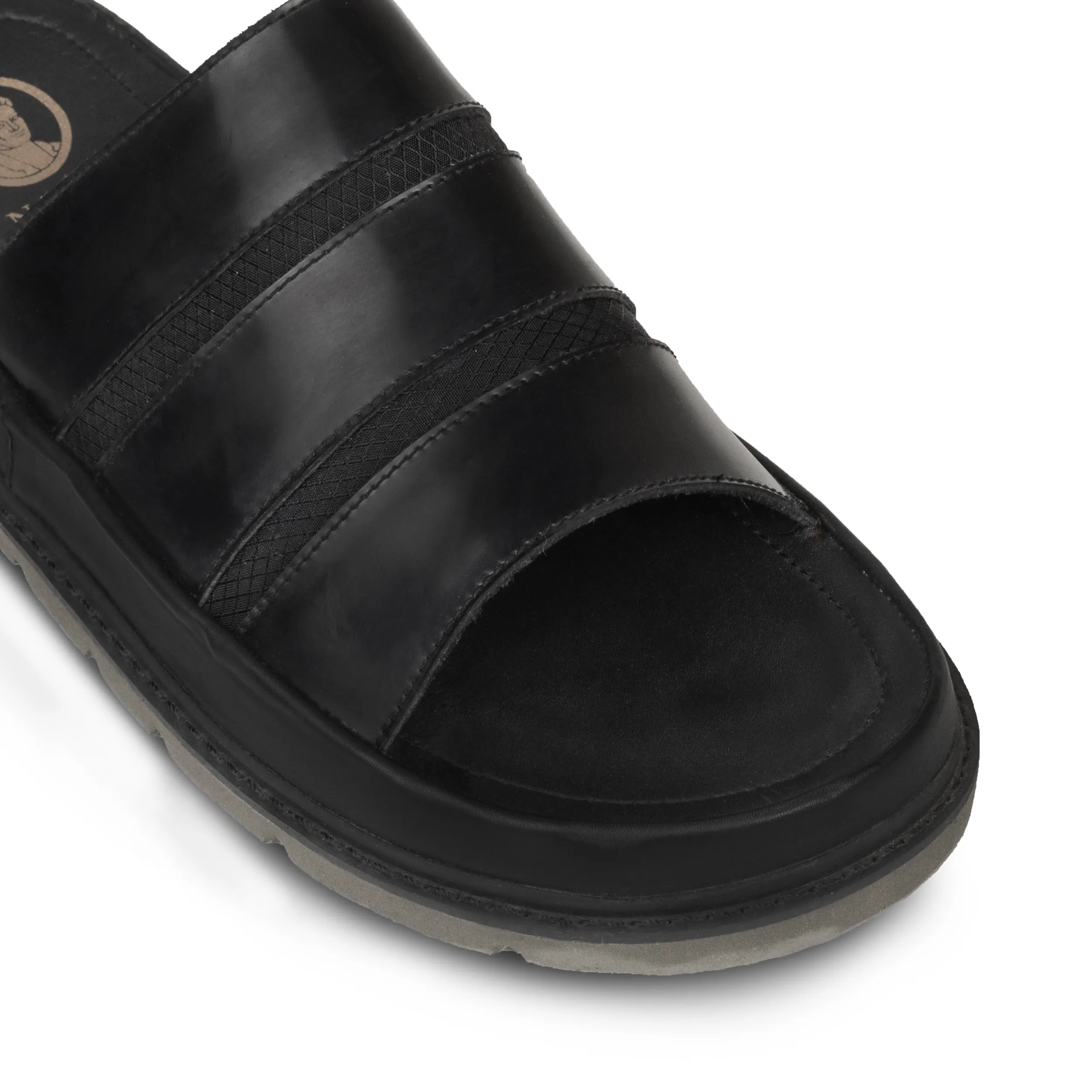 Luz Triple Strap Black (Men) sold by Nappa Milano product image thumbnail 2