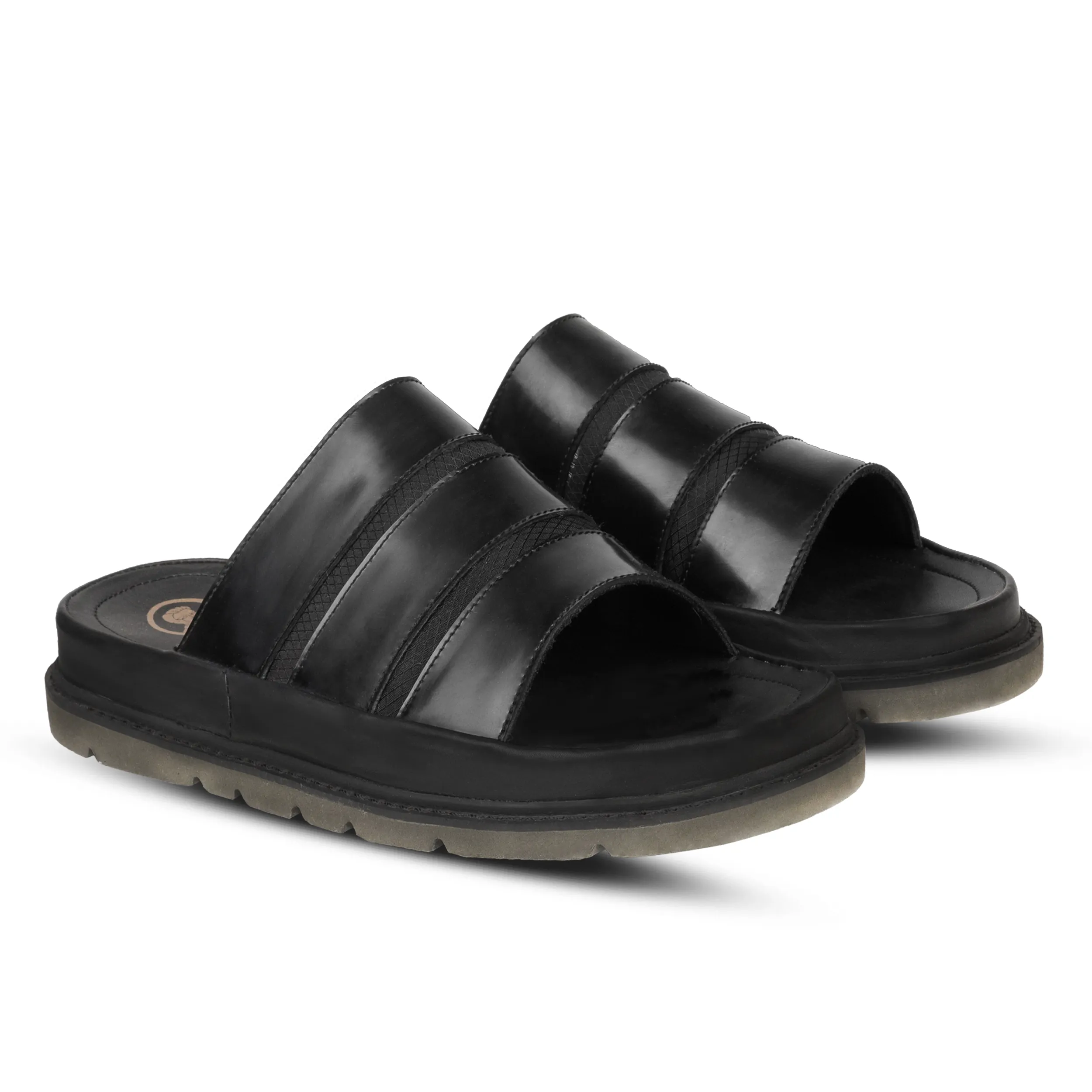 Luz Triple Strap Black (Men) sold by Nappa Milano