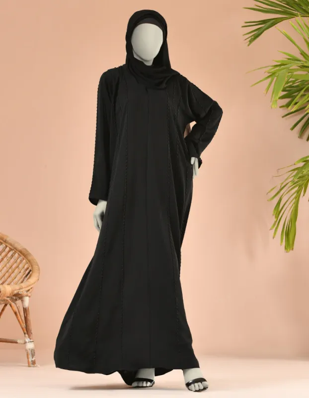 BLACK ABAYA | JJAB-CD-22-040 FB/NIDA sold by Junaid Jamshed