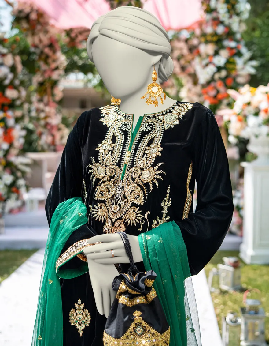 BLACK VELVET 3PC STITCHED | JJPW-JPS-CD-04-3965 sold by Junaid Jamshed product image thumbnail 2