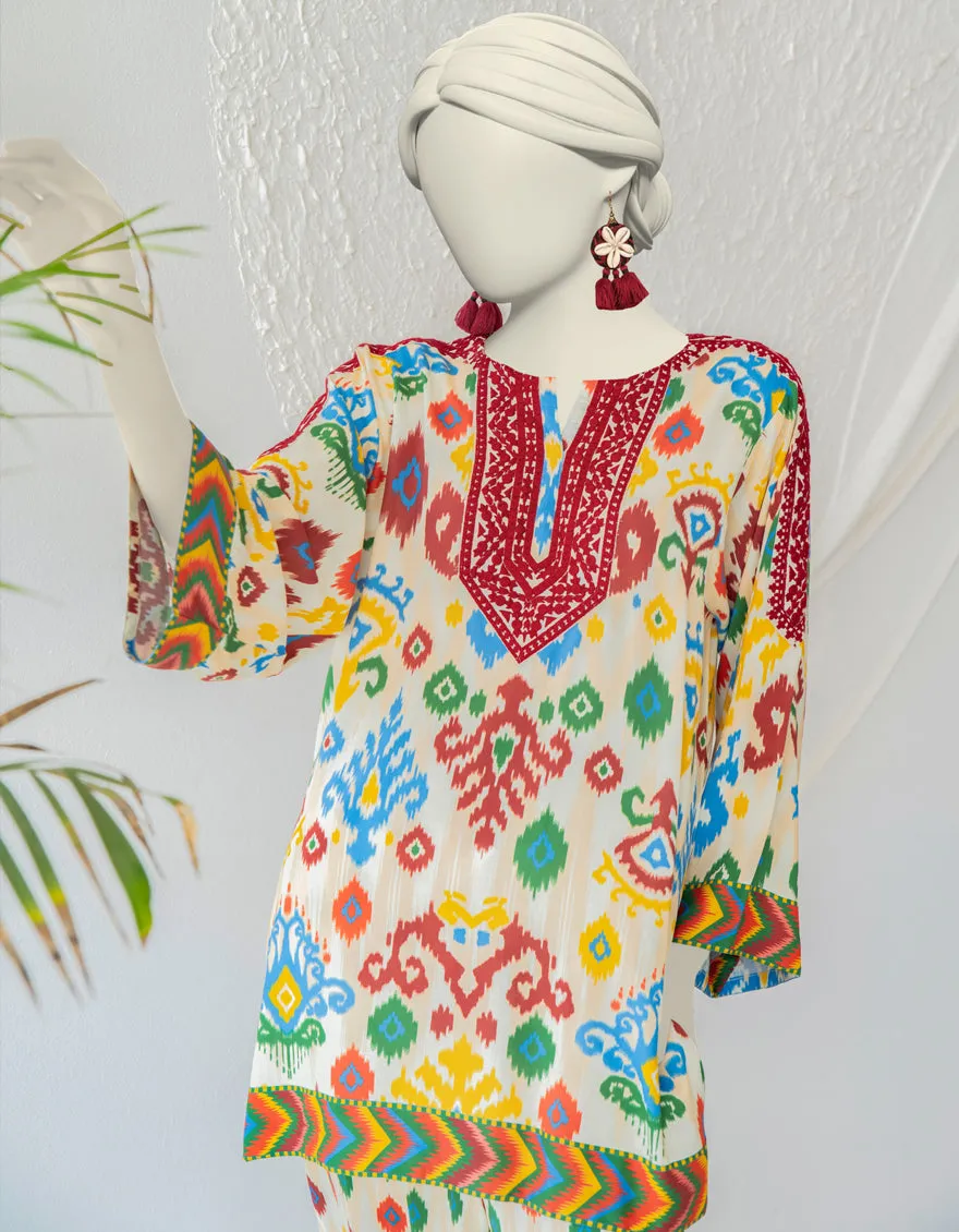 Beige Linen 3Pc Stitched | JJPW-JW2-CD-04-2017 sold by Junaid Jamshed product image thumbnail 2