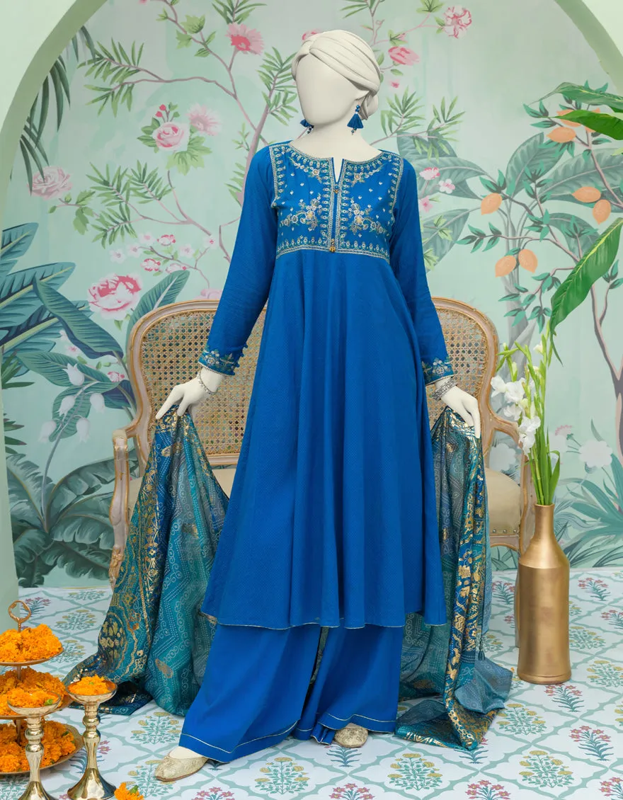 Blue Dobby 3Pc Stitched | JJPW-JW-CD-04-1782 sold by Junaid Jamshed