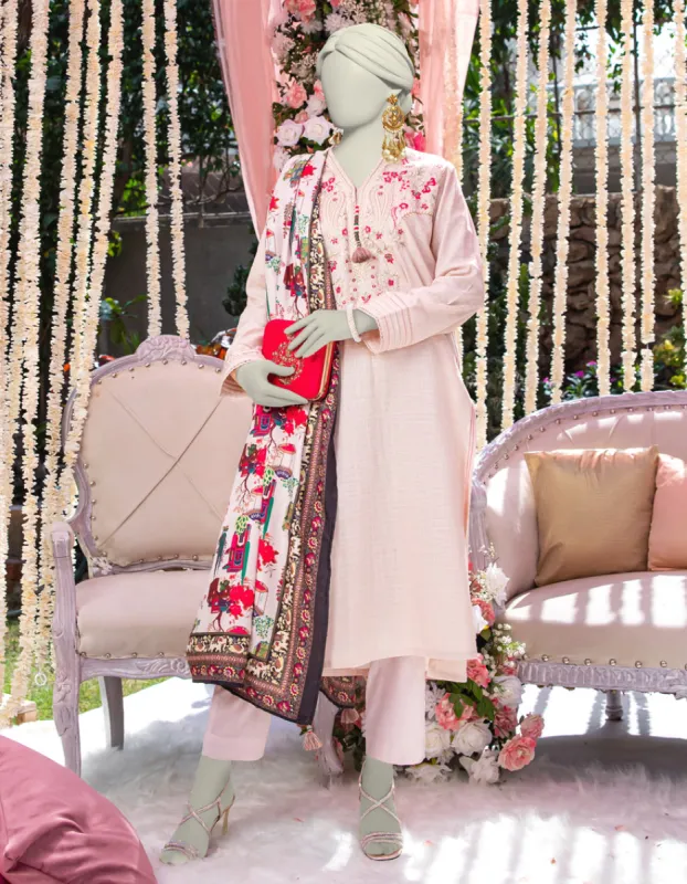 Beige Dyed 3Pc Stitched | JJPW-JW-CD-04-1763 sold by Junaid Jamshed