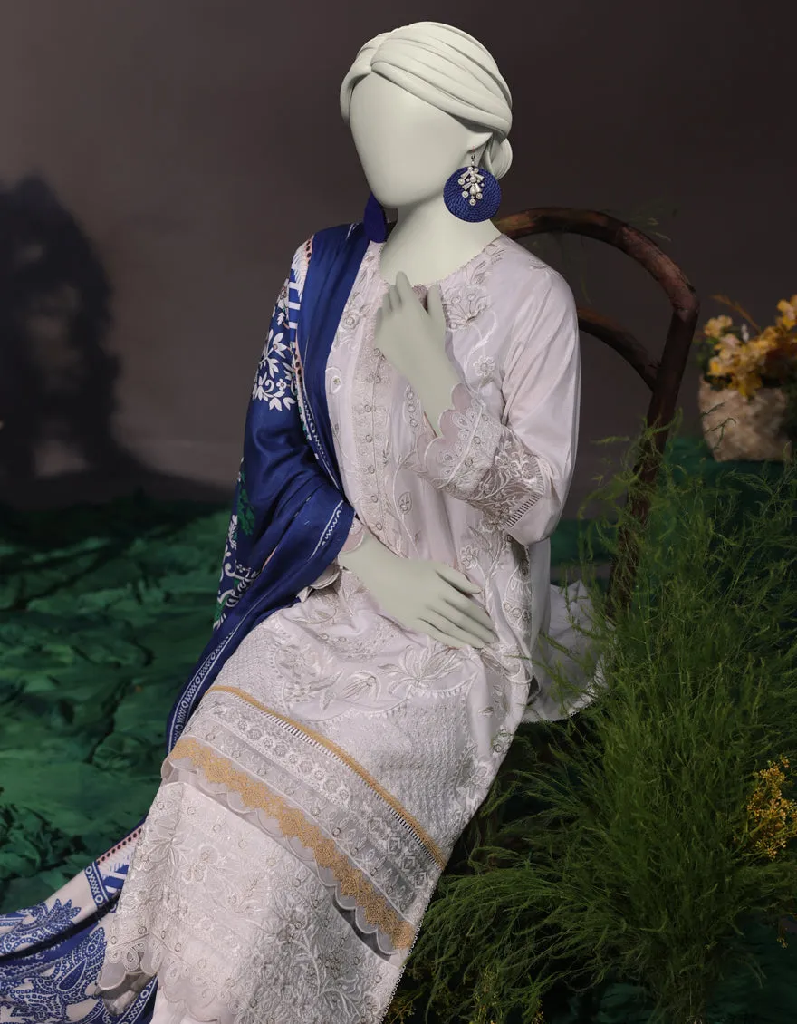 White Cambric 3Pc Stitched | JJPW-JW-CD-04-1743 sold by Junaid Jamshed product image thumbnail 3