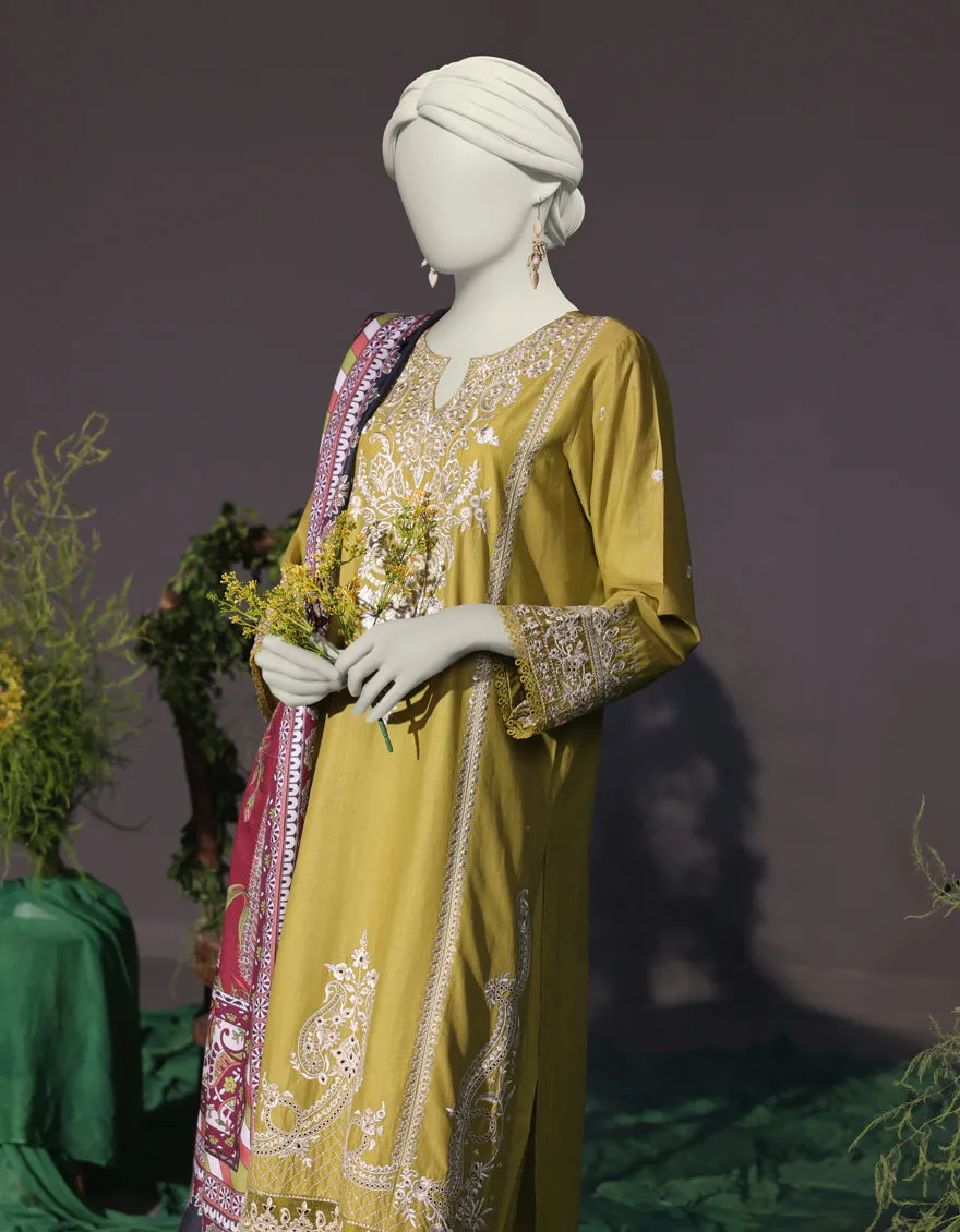 Green Cambric 3Pc Stitched | JJPW-JW-CD-04-1738 sold by Junaid Jamshed product image thumbnail 3