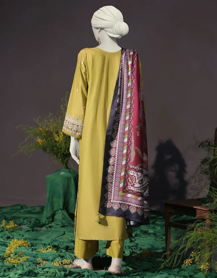 Green Cambric 3Pc Stitched | JJPW-JW-CD-04-1738 sold by Junaid Jamshed product image thumbnail 2