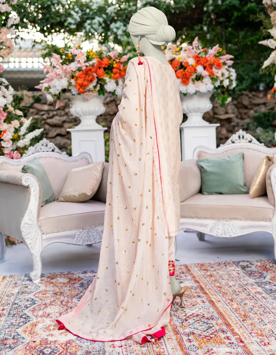 Off White Jacquard 3Pc Stitched | JJPW-JPS-CD-04-3956 sold by Junaid Jamshed product image thumbnail 2