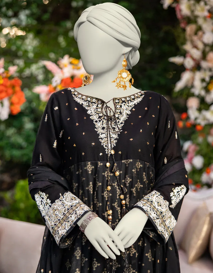 Black Jacquard 3Pc Stitched | JJPW-JPS-CD-04-3954 sold by Junaid Jamshed product image thumbnail 3