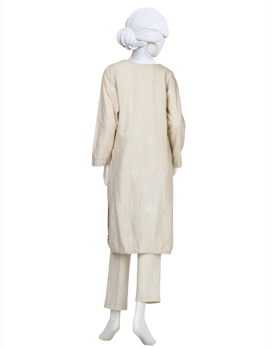 BEIGE DYED 3PC STITCHED | JJPW-JW-CD-04-1733 sold by Junaid Jamshed product image thumbnail 3
