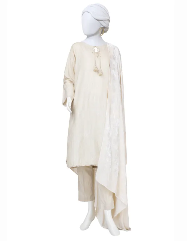 BEIGE DYED 3PC STITCHED | JJPW-JW-CD-04-1733 sold by Junaid Jamshed