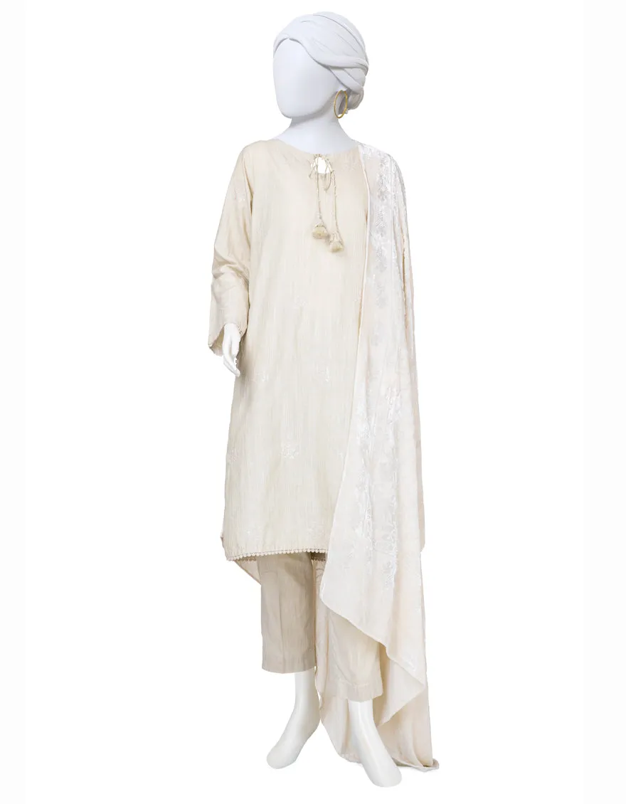 BEIGE DYED 3PC STITCHED | JJPW-JW-CD-04-1733 sold by Junaid Jamshed
