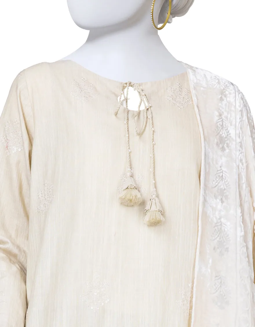 BEIGE DYED 3PC STITCHED | JJPW-JW-CD-04-1733 sold by Junaid Jamshed product image thumbnail 2