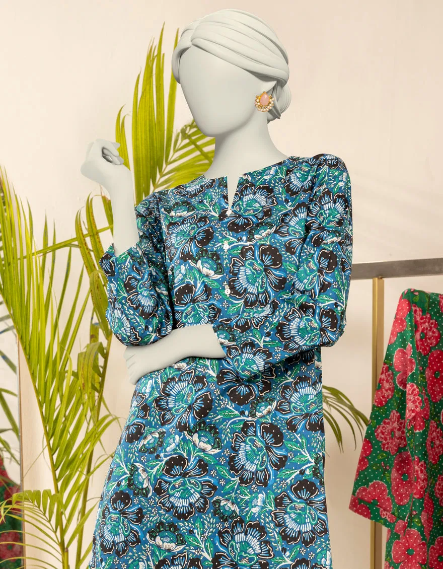 Blue Cambric Kurti | JJLK-JWS-CD-04-3057 sold by Junaid Jamshed product image thumbnail 3