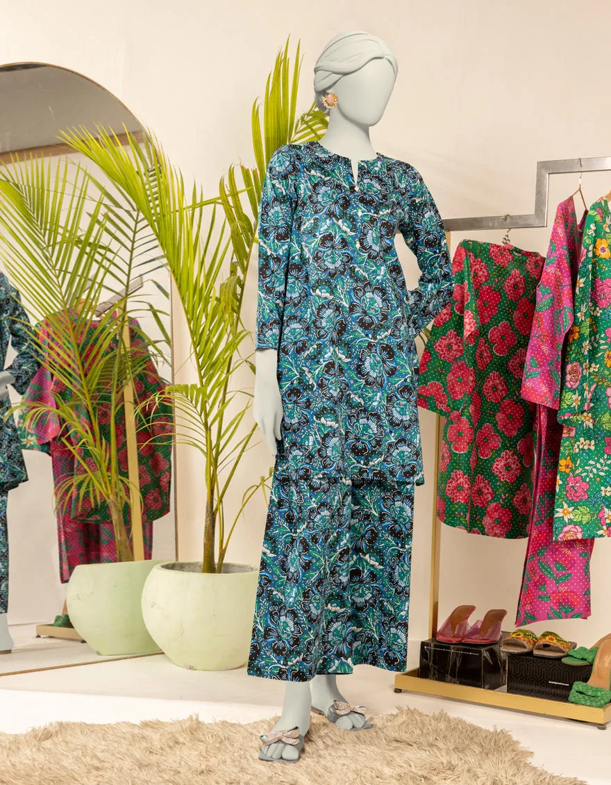 Blue Cambric Kurti | JJLK-JWS-CD-04-3057 sold by Junaid Jamshed