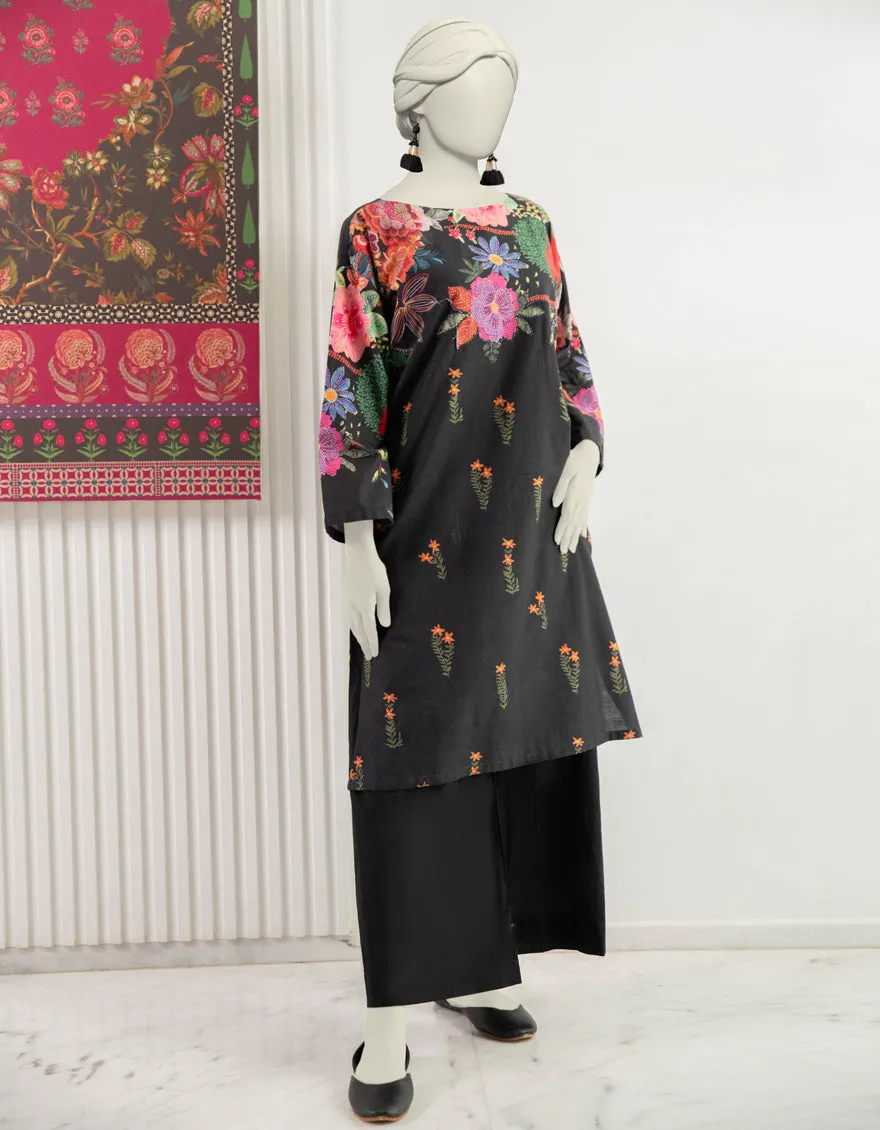 Black Khaddar Kurti | JJLK-JWS-CD-04-3041 sold by Junaid Jamshed