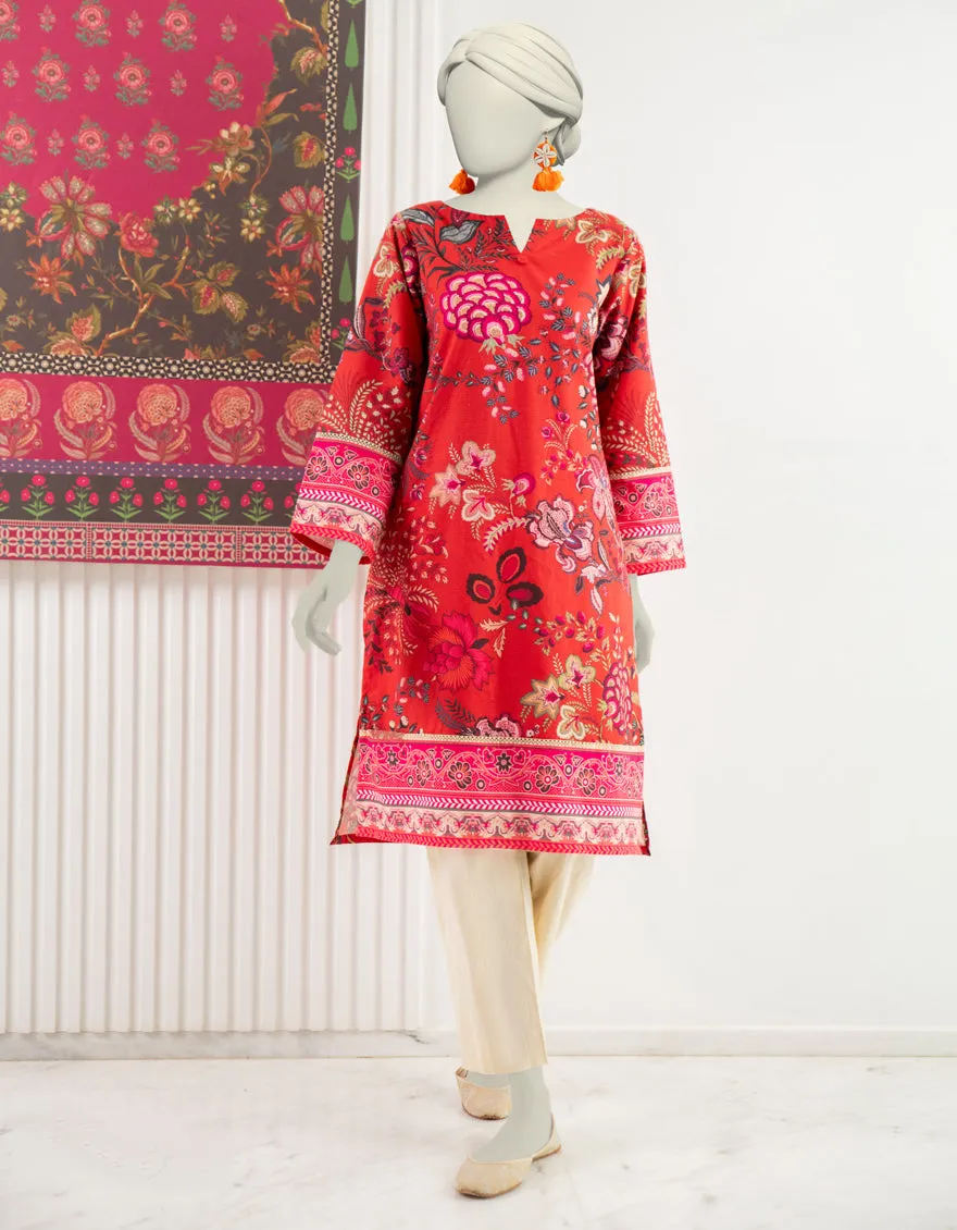 Orange Khaddar Kurti | JJLK-JWS-CD-04-3040 sold by Junaid Jamshed