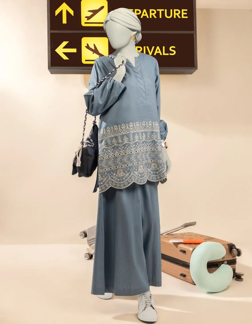 BLUE DENIM KURTI | JJLK-JWS-CD-04-3036 sold by Junaid Jamshed