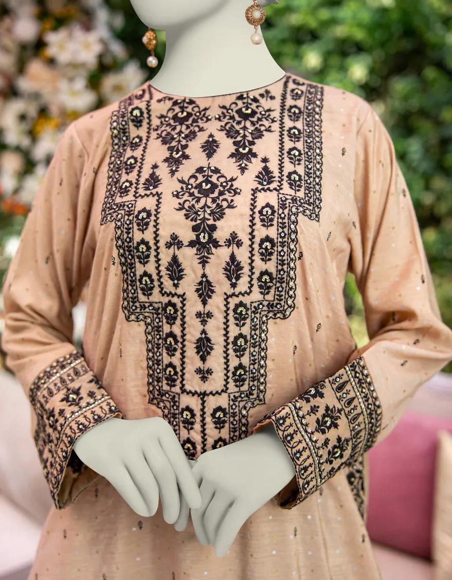 BEIGE PAPER COTTON KURTI | JJLK-JWS-CD-04-3017 sold by Junaid Jamshed product image thumbnail 3