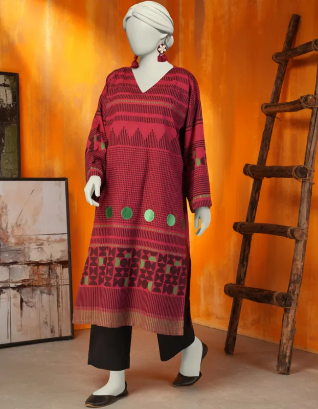RED KHADDI KURTI | JJLK-JWS-CD-04-3049 sold by Junaid Jamshed