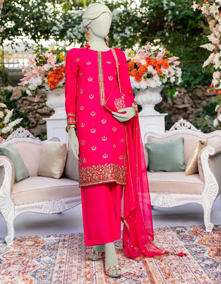 PINK RAW SILK 3PC STITCHED | JJPW-JPS-CD-04-3951 sold by Junaid Jamshed