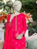 PINK RAW SILK 3PC STITCHED | JJPW-JPS-CD-04-3951 sold by Junaid Jamshed