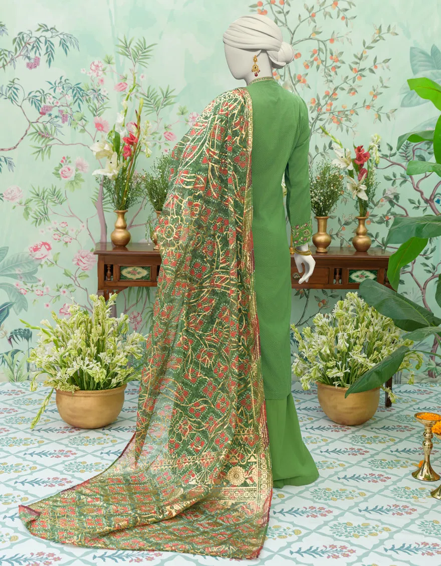 Green Dobby 3Pc Stitched | JJPW-JW-CD-04-1781 sold by Junaid Jamshed product image thumbnail 2