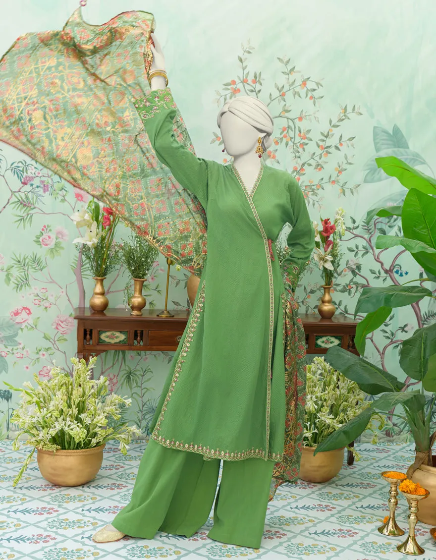 Green Dobby 3Pc Stitched | JJPW-JW-CD-04-1781 sold by Junaid Jamshed