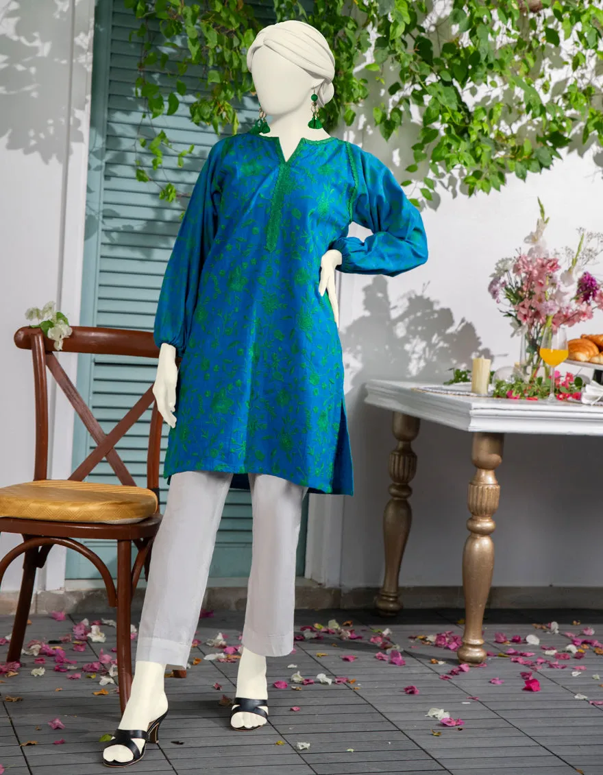 BLUE TEXTURED KURTI | JJLK-JWS-CD-04-3033 sold by Junaid Jamshed