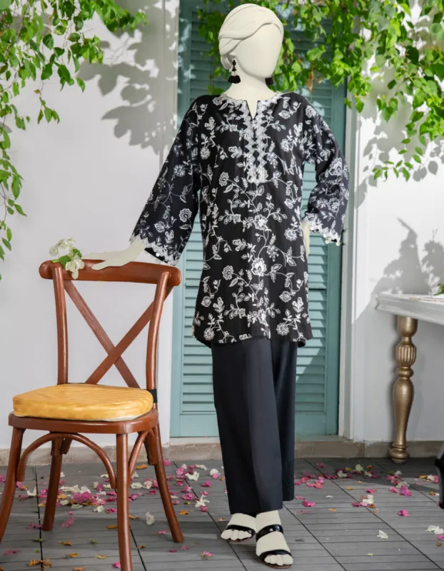 BLACK TEXTURED KURTI | JJLK-JWS-CD-04-3035 sold by Junaid Jamshed