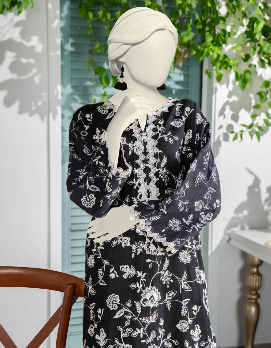 BLACK TEXTURED KURTI | JJLK-JWS-CD-04-3035 sold by Junaid Jamshed product image thumbnail 2