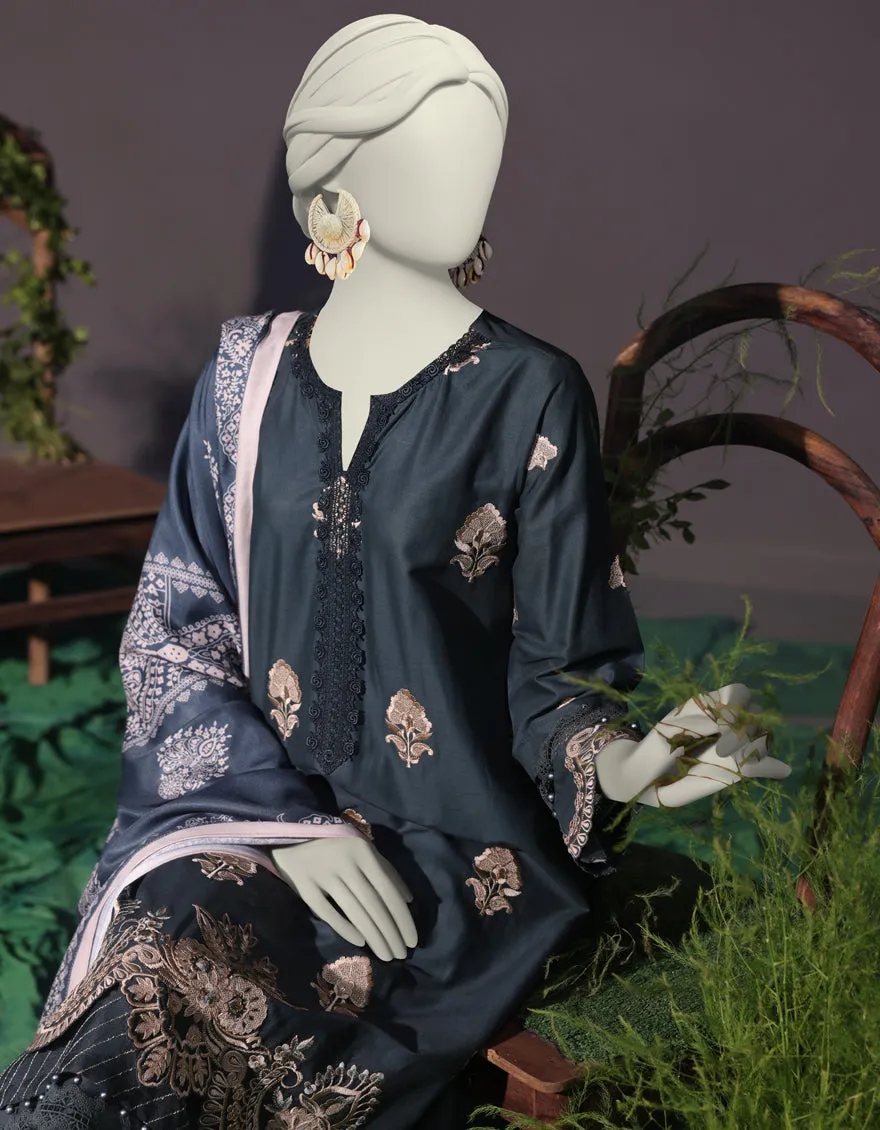 Green Cambric 3Pc Stitched | JJPW-JW-CD-04-1739 sold by Junaid Jamshed product image thumbnail 3