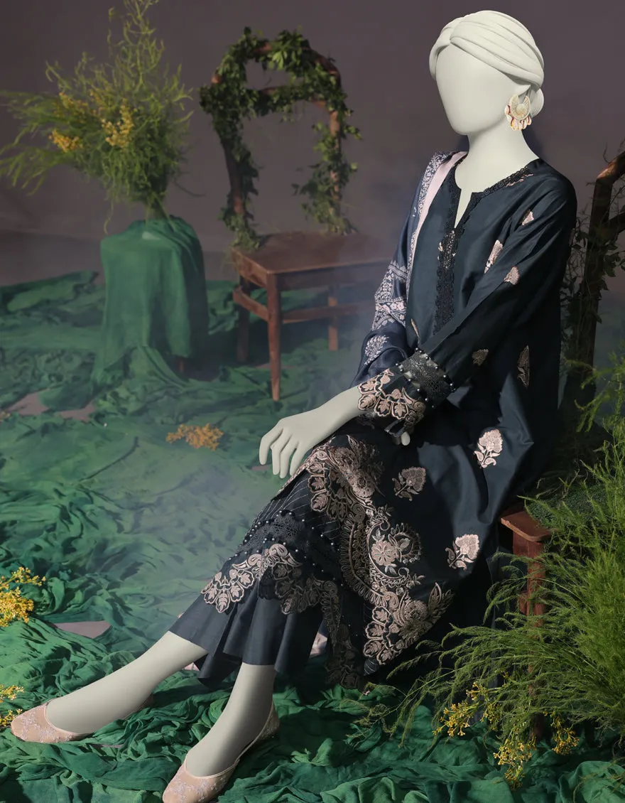 Green Cambric 3Pc Stitched | JJPW-JW-CD-04-1739 sold by Junaid Jamshed product image thumbnail 4