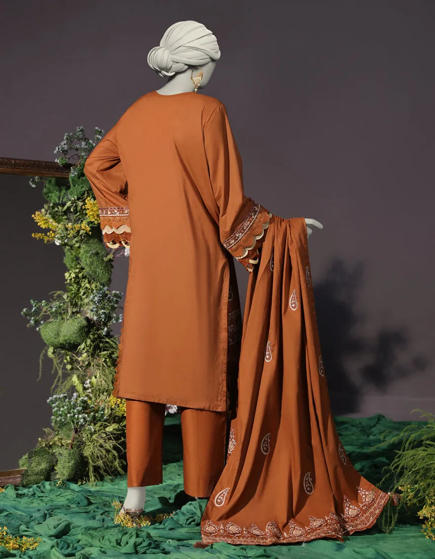 BROWN CAMBRIC 3PC STITCHED | JJPW-JW-CD-04-1746 sold by Junaid Jamshed product image thumbnail 2