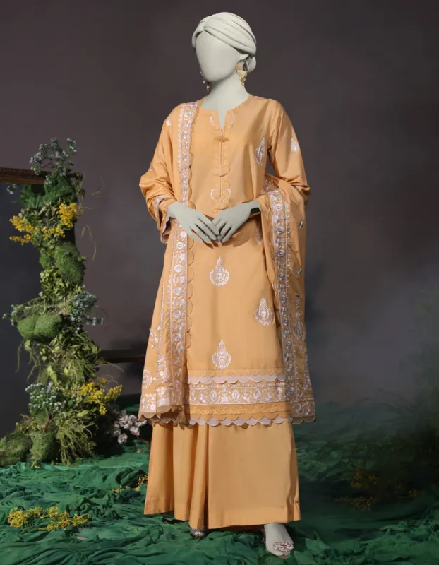 BEIGE CAMBRIC 3PC STITCHED | JJPW-JW-CD-04-1747 sold by Junaid Jamshed