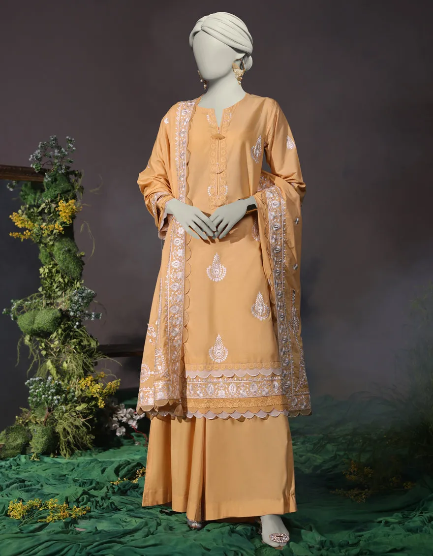 BEIGE CAMBRIC 3PC STITCHED | JJPW-JW-CD-04-1747 sold by Junaid Jamshed
