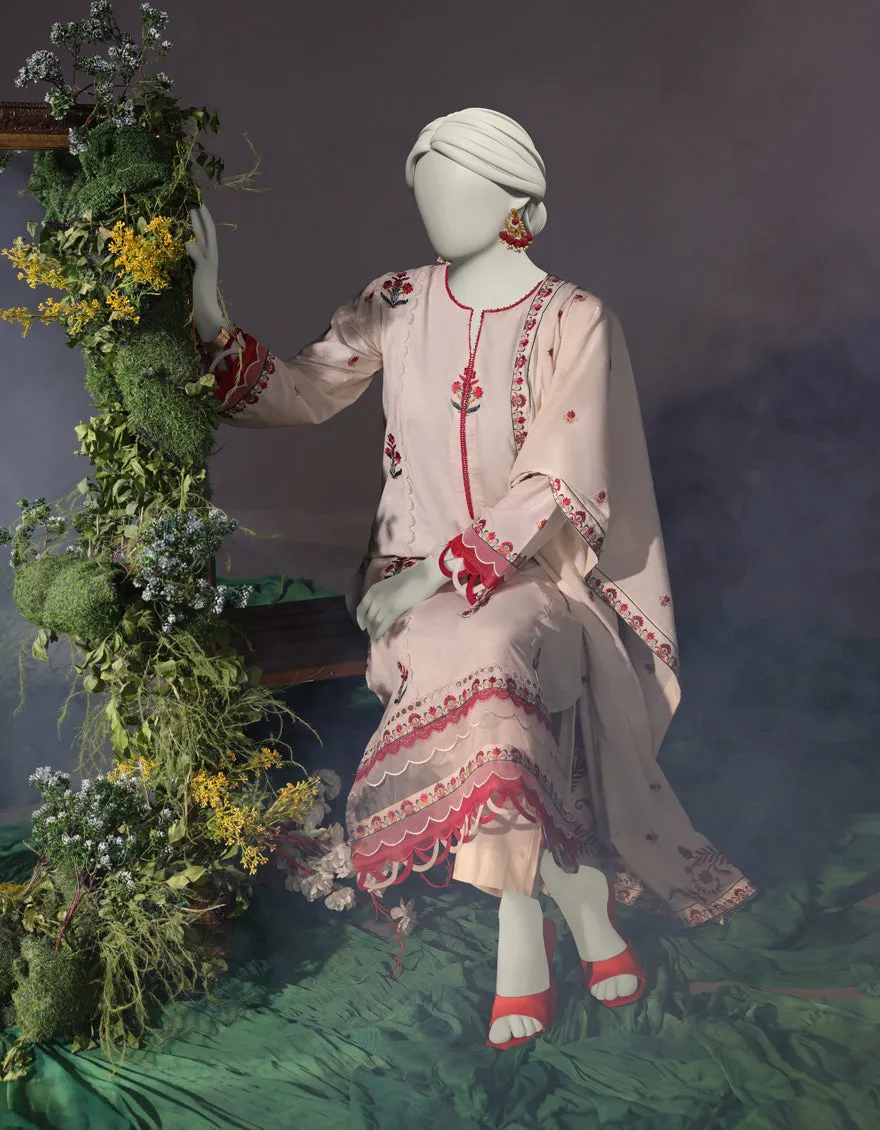 OFF WHITE CAMBRIC 3PC STITCHED | JJPW-JW-CD-04-1748 sold by Junaid Jamshed product image thumbnail 3