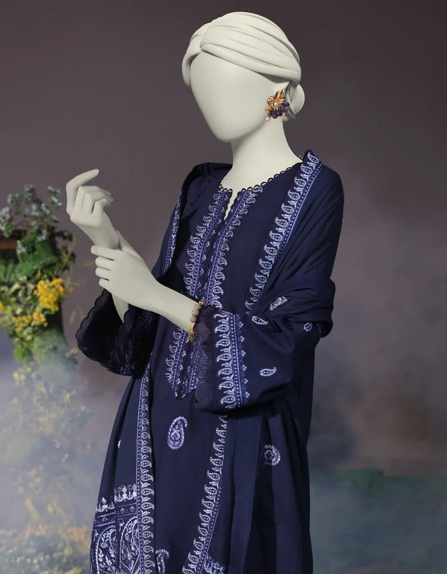 BLUE CAMBRIC 3PC STITCHED | JJPW-JW-CD-04-1749 sold by Junaid Jamshed product image thumbnail 3