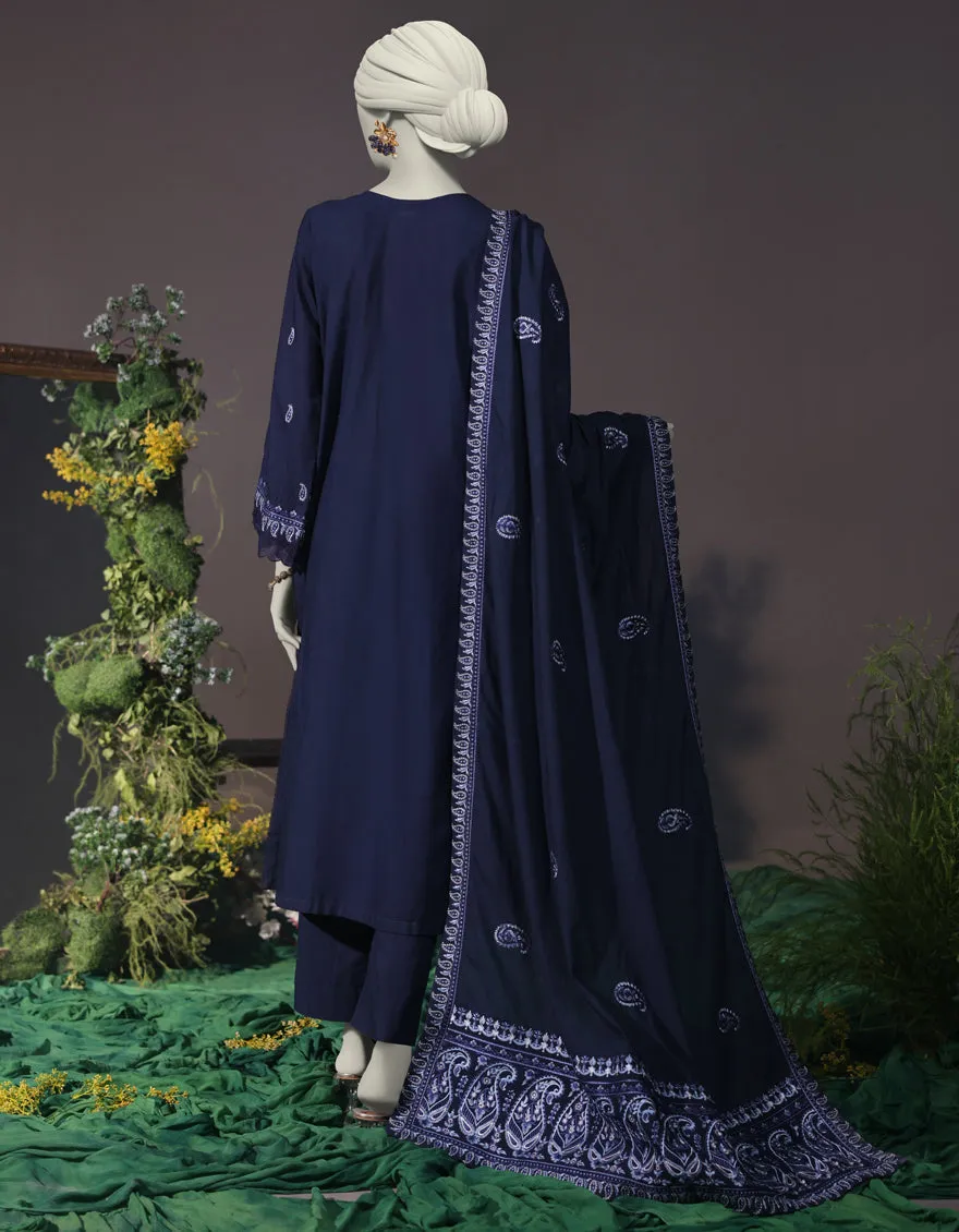 BLUE CAMBRIC 3PC STITCHED | JJPW-JW-CD-04-1749 sold by Junaid Jamshed product image thumbnail 2