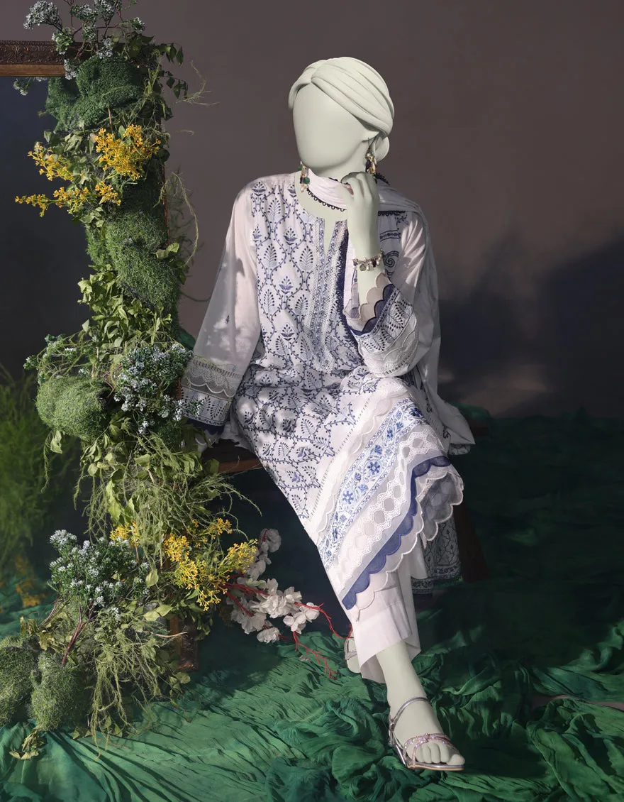 WHITE CAMBRIC 3PC STITCHED | JJPW-JW-CD-04-1750 sold by Junaid Jamshed product image thumbnail 3