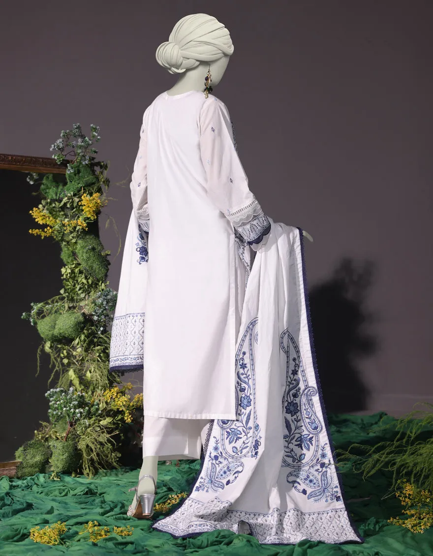 WHITE CAMBRIC 3PC STITCHED | JJPW-JW-CD-04-1750 sold by Junaid Jamshed product image thumbnail 2
